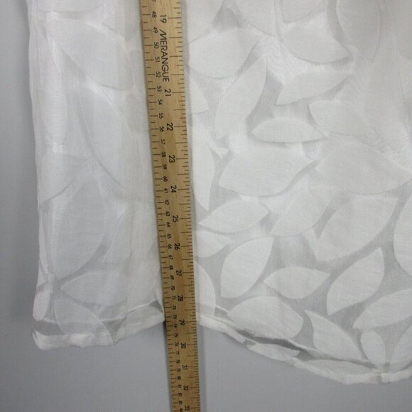 Vintage Lisa Rene 2 Piece Set Blouse Skirt Midi Tulle Sheer Lined Wedding 1X 488 - Picture 12 of 14